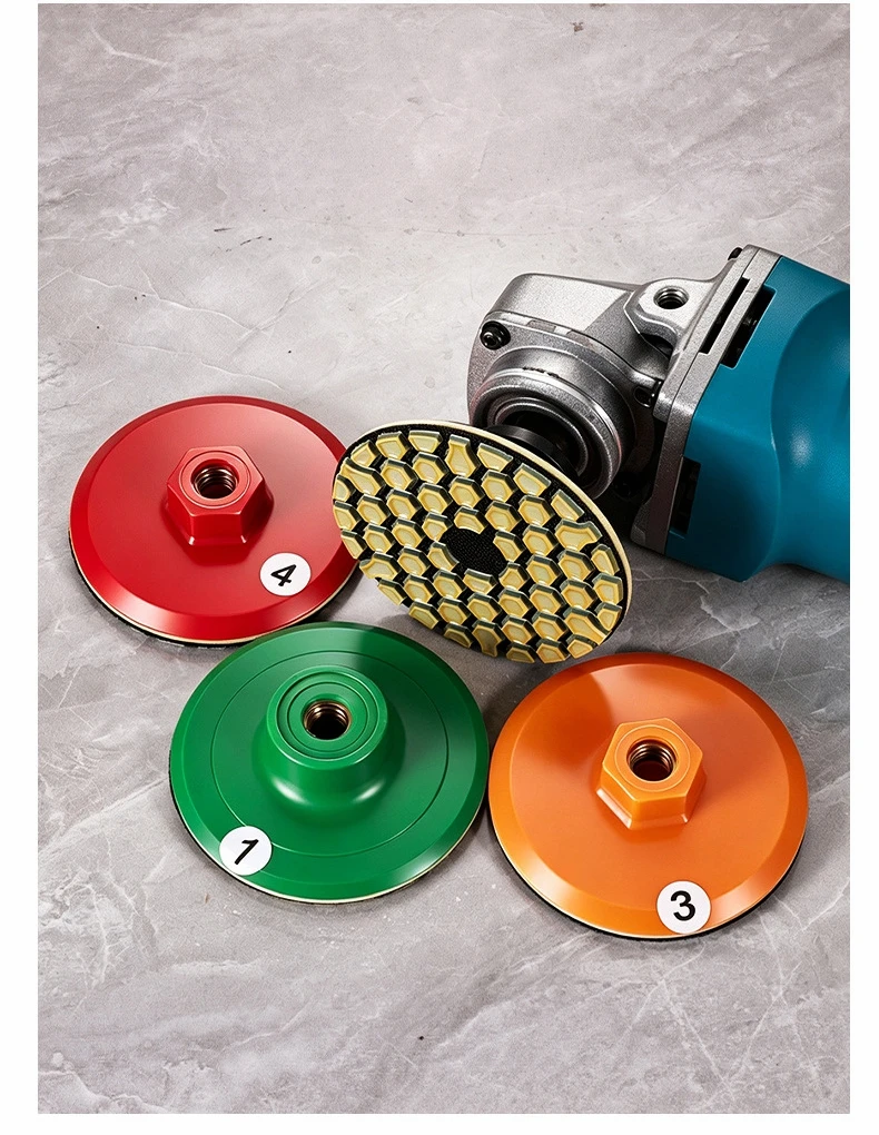 80mm M10 Angle Grinder Ceramic Tile Trimming Polishing Disc Dry Polishing Marble Porcelain Granite Chamfering Grinding Edge