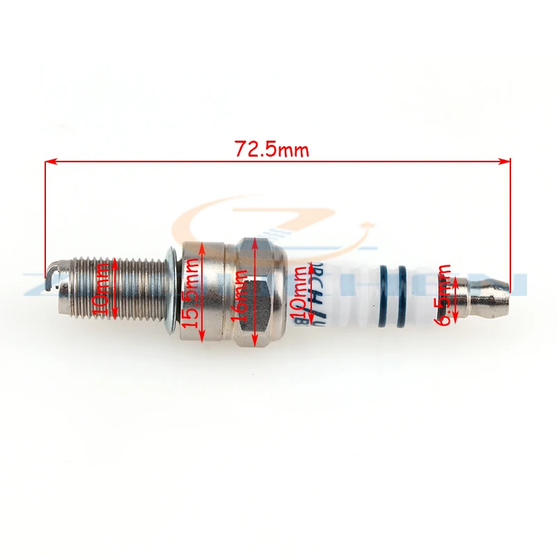 Motorcycle Iridium Spark Plug B7RIU for CR7E CPR7EA-9 CPR8EA-9 CPR8EAIX-9 96067 CR8E CR8EIX IU24 IU22 UR4DC PRG6HCC