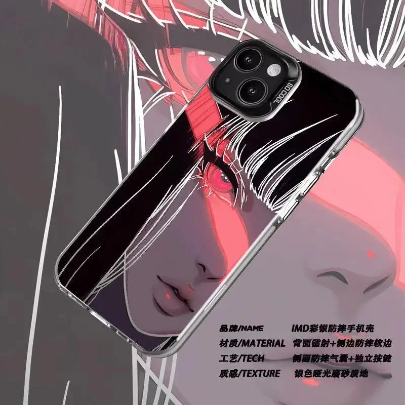 Capa de Celular Antichoque Naruto Hyūga Hinata (Esposa do Naruto) para iPhone 11 12 13 14 15 16 17 Pro Max Plus - Anime e Manga Japonesa