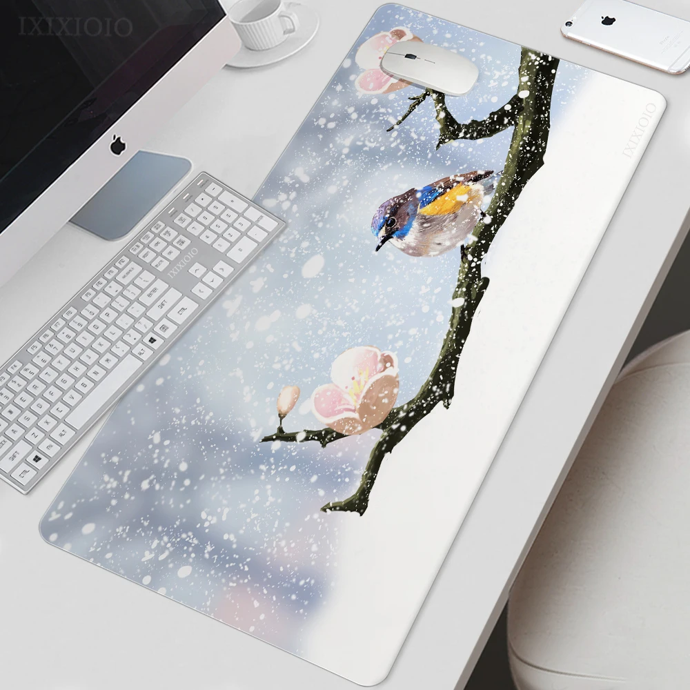 Mouse Pad Gamer Chinese Ancient Painting XL Large New Computer Mousepad XXL keyboard pad Natural Rubber Non-Slip Soft Table Mat