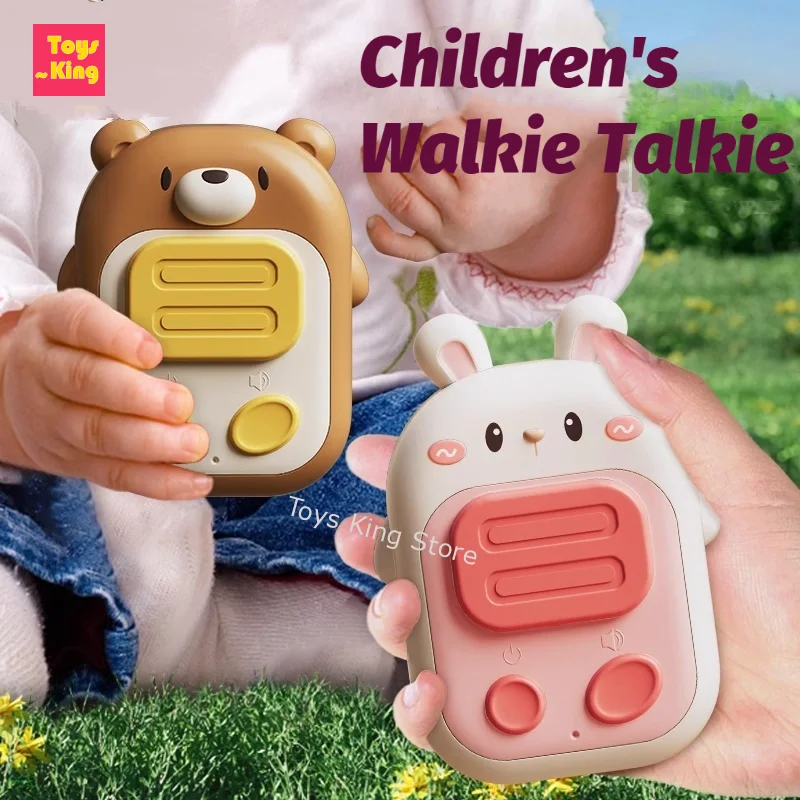 Talkies Walperforé de dessin animé pour enfants, jouets pour enfants, interphone de confrontation, communication téléphonique parent-enfant, clavier sans fil, jeu de plein air