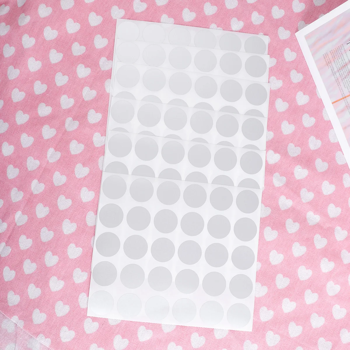 

5pcs Round Stickers Self Peel Stick DIY Crafts Kids Baby Showers Business Wedding Scratch Tickets Colorful Labels Folder Tags