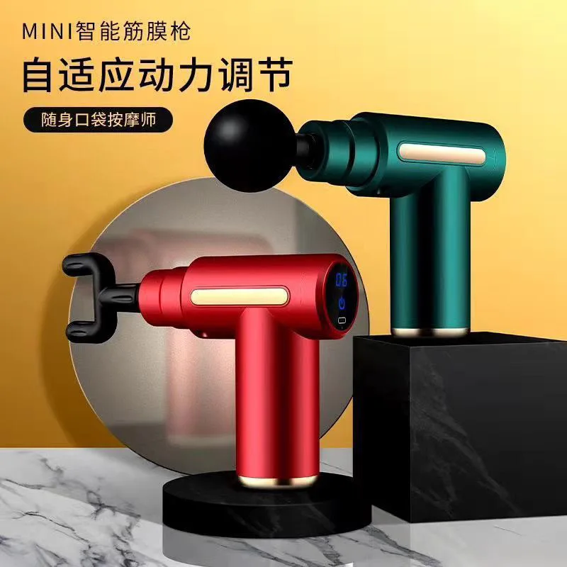 Massage Gun US Mini Noiseless Charging Vibration Massager Deep Muscle Fitness Equipment Relaxation Neck Cream Massager