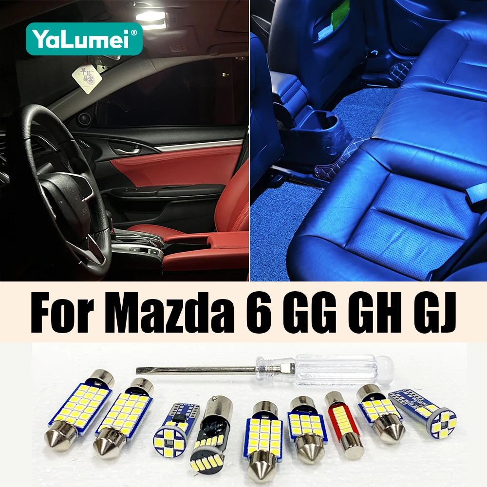 For Mazda 6 GG GH GJ 2003-2007 2008 2009 2010 2011 2012 2013 2014 2015 2016 2017 2018 2019 2020 2021 Car LED Light Accessories