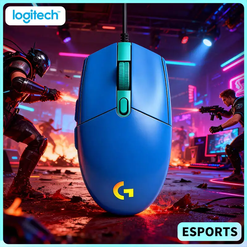 

Игровая мышь Logitech G102 Prodigy, точность 8000 DPI, время отклика 1 мс, синхронизация RGB, 6 программируемых кнопок для работы и развлечений