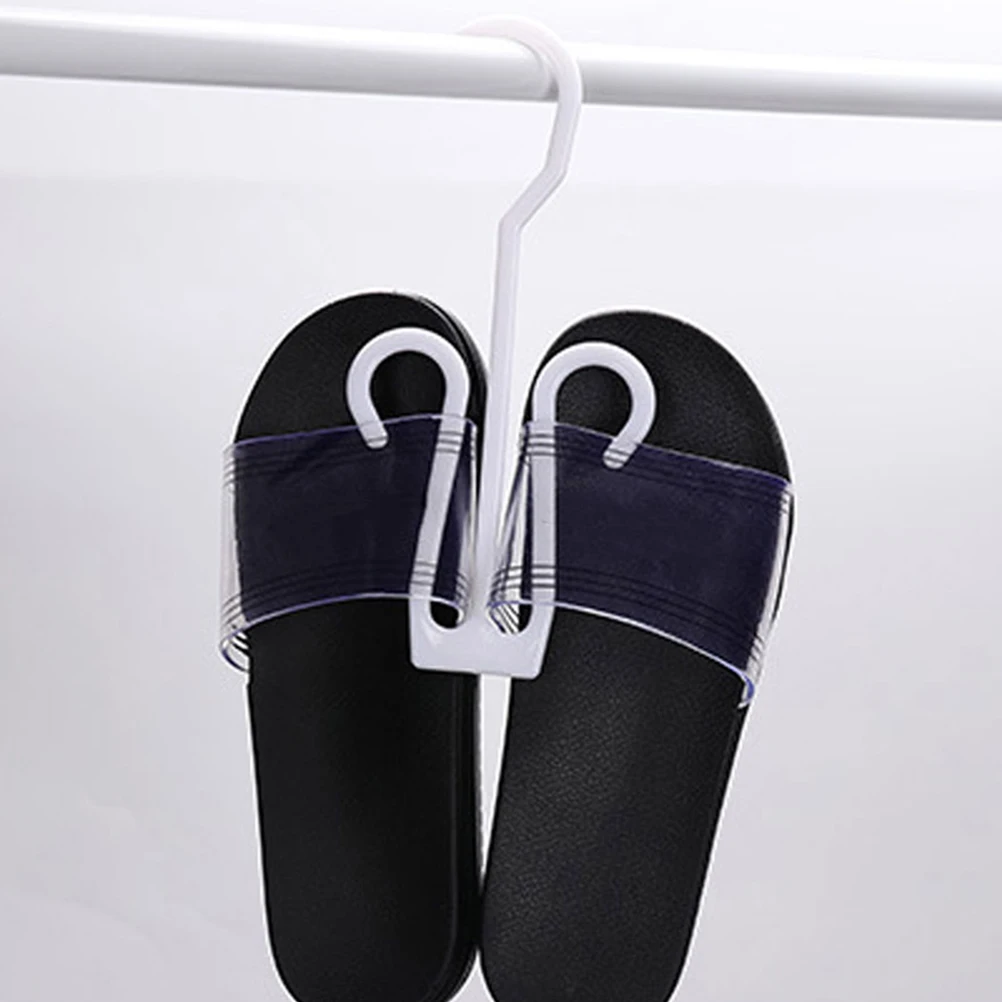 

25pcs Shoe Hooks for Wall White Shoe Drying Hanger Slippers Storage Hook Hanging Shoes ganizer Mounted Space Saving
