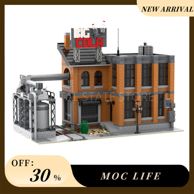 NIEUWE 2998 STKS Aangepaste MOC Grote Cola Fabriek Bouwstenen Technologie Bricks DIY Creatieve Assemblage Onderwijs Speelgoed Vakantie Geschenken