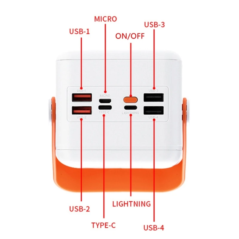 28 Slot 18650 Flat Head Battery Charging Bank Case Solderless Housing With Light 22.5W/10W Charge Mobile Power Solar Energe