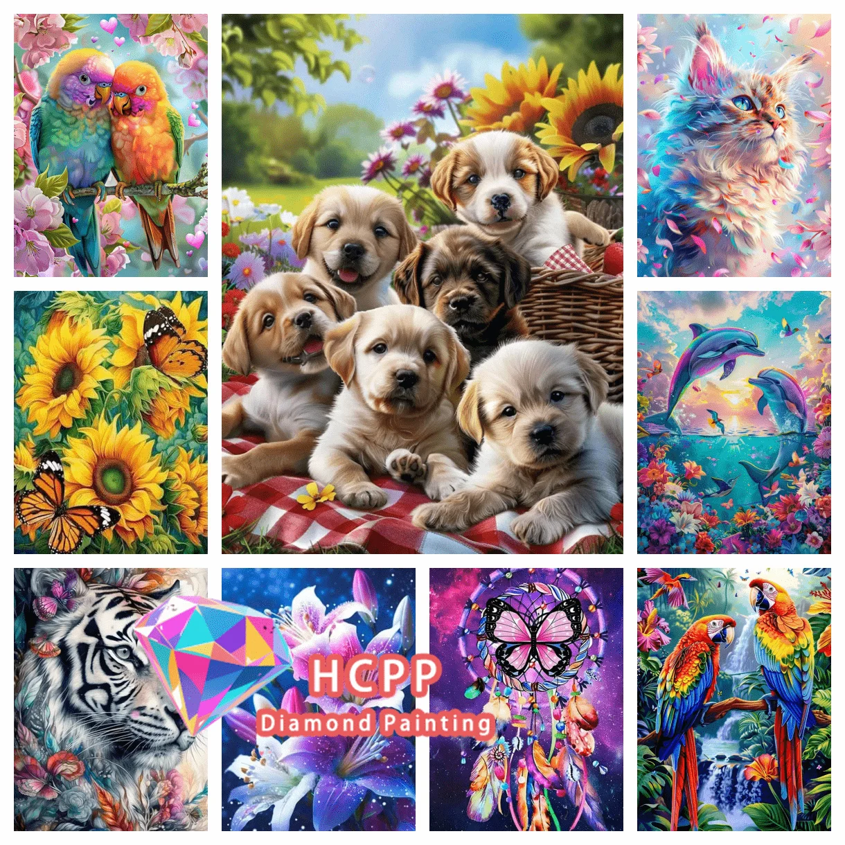 Papagei Diamant Malerei Kit 5D DIY Landschaft Blume Koi Diamant Stickerei Kreuz Stickerei handgemachte Kunst Geschenk Home Dekoration