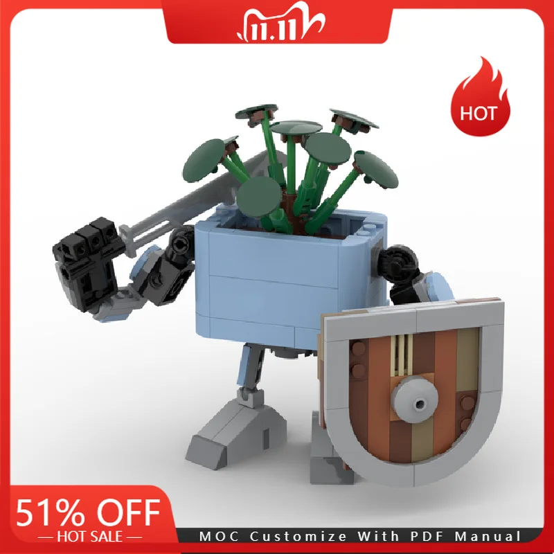 

202 PCS Garden Guardian MOC Custom Building Blocks Model DIY Assembly Bricks Toys For Children Adults Christmas Decoration Gifts