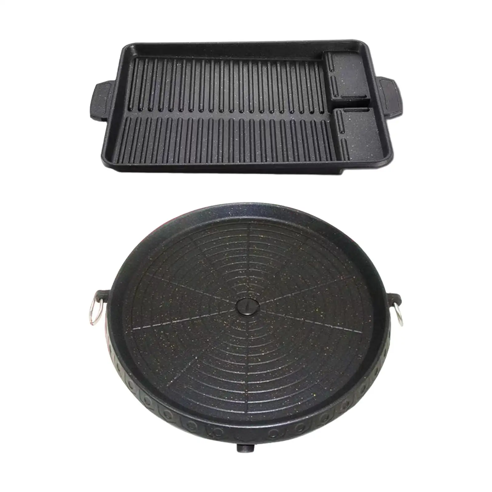 BBQ Griddle BBQ, Practical, Easy to Clean, Non-stick Coated, Portable, Grill