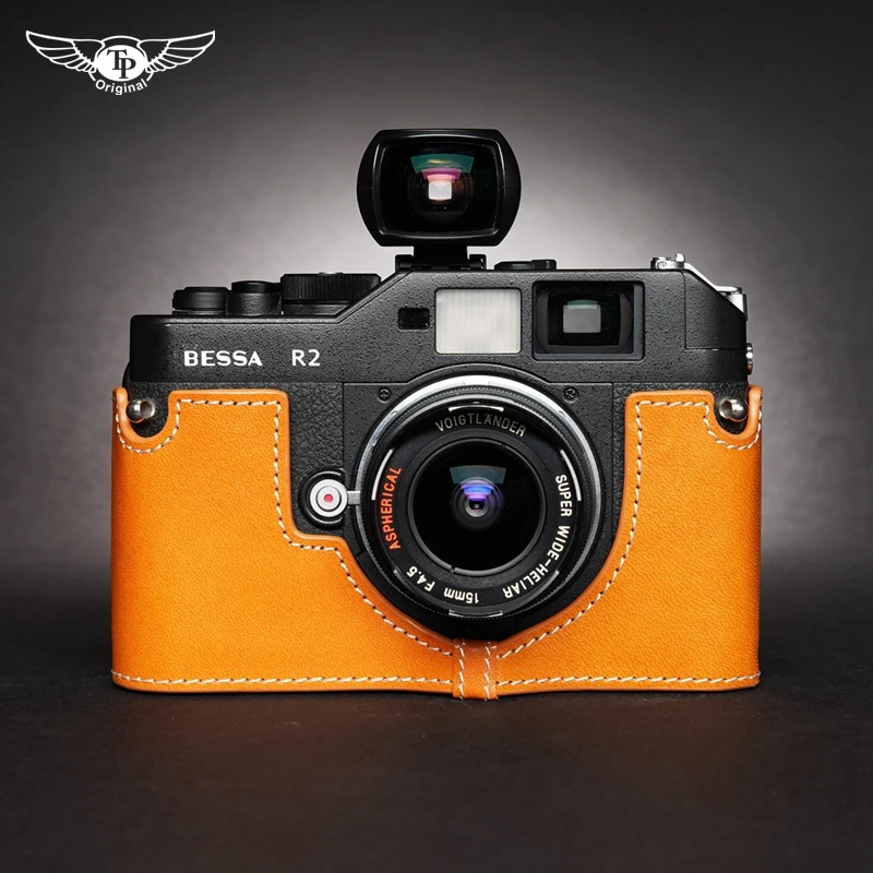 

Design for VOIGTLANDER BESSA R4M、R4A、R3M、R3A、R2S、R2C R2A、R2M、R2、T Handmade Genuine Leather Camera Half Case Cover