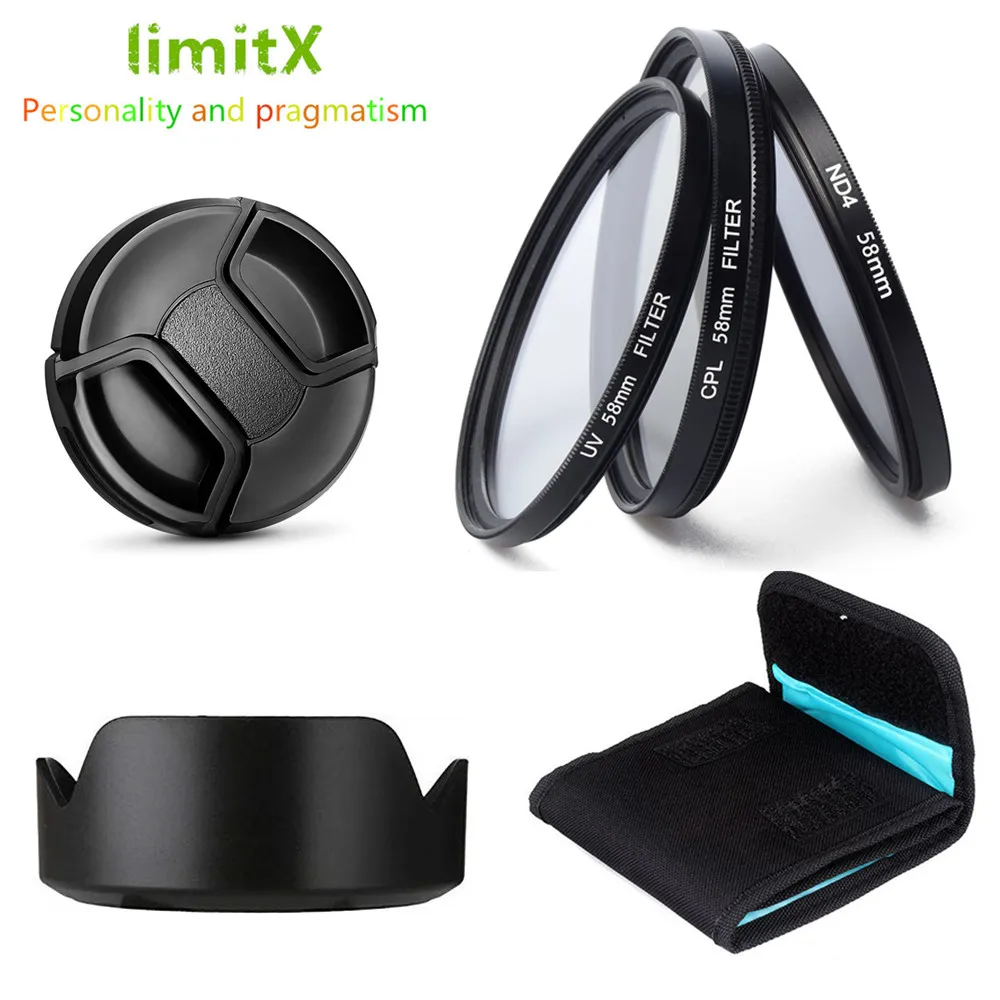 طقم حربة بالأشعة فوق البنفسجية cpl d4 ، بغطاء رأس لكانون ef-m rf-s ، 18-nks ، عدسة stm على كاميرا eos r10 r7 m50 ii m6 m5