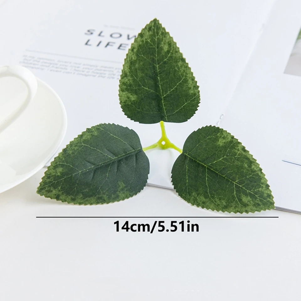 50/100 قطعة نباتات اصطناعية أوراق الورد ديكور غرفة المعيشة المنزلي اكاليل الزفاف ملحقات الزفاف بروش صندوق هدايا عيد الميلاد حشو