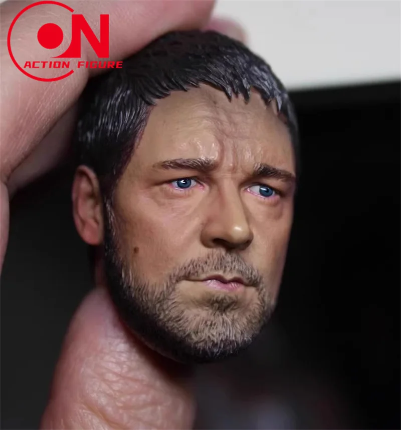 Escala 1/6 Russell Ira Crowe Cabeça Esculpida Cabeça de Gladiador Modelo Fit 12 polegadas Soldado Figura de Ação Bonecas Corporais