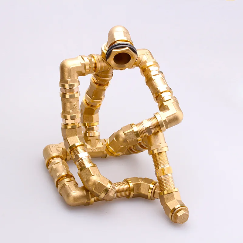 Water pipe plumbing fittings fittings copper pipe rotating nut connector inner wire copper outer wire hose outlet inner wire