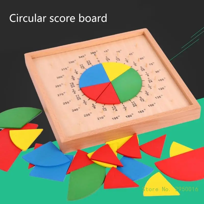 Learning Resources Rainbow Fraction Circles Montessori Toy Math Manipulatives Tool Math Teaching Aids