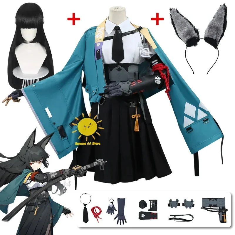 

Игра Hoshimi Miyabi Косплей Zenless Zone Zero Костюмы для косплея Hoshimi Miyabi Униформа Галстук Головные уборы Хэллоуин Вечеринка Cos Women