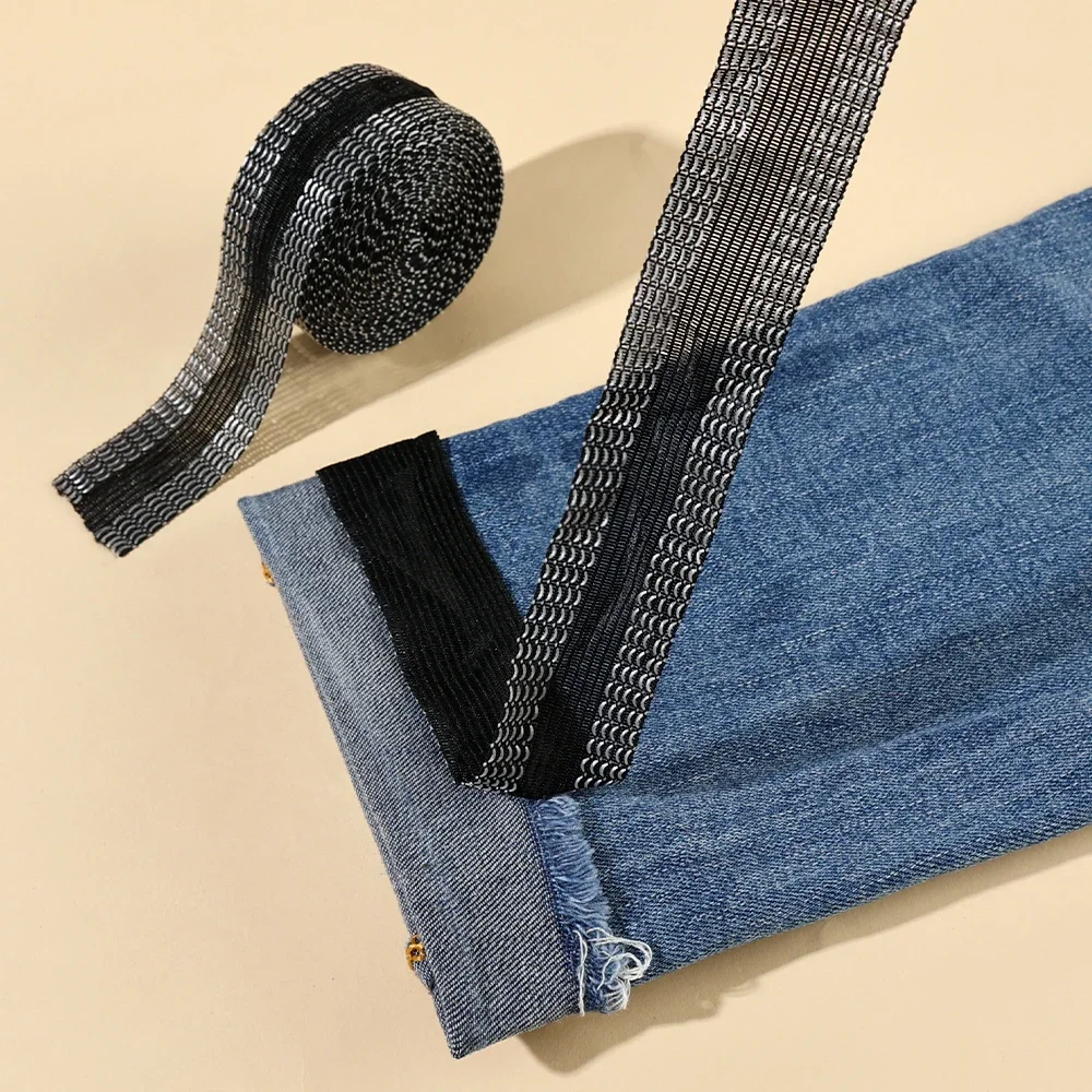 5M selbstklebendes Hosenkanten-Pastenband zum Aufbügeln, Saumband, Rolle für Kleidung, Länge, Verkürzen, Reparatur, DIY, Bekleidung, Nähwerkzeuge