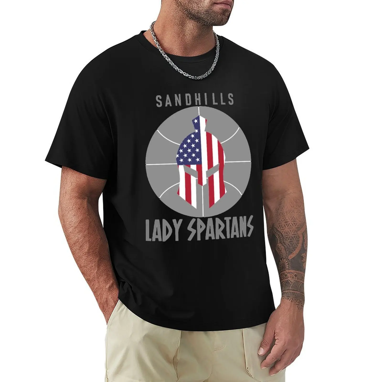 Lady Spartans Full Center T-Shirt Minimal Art Print T-Shirt