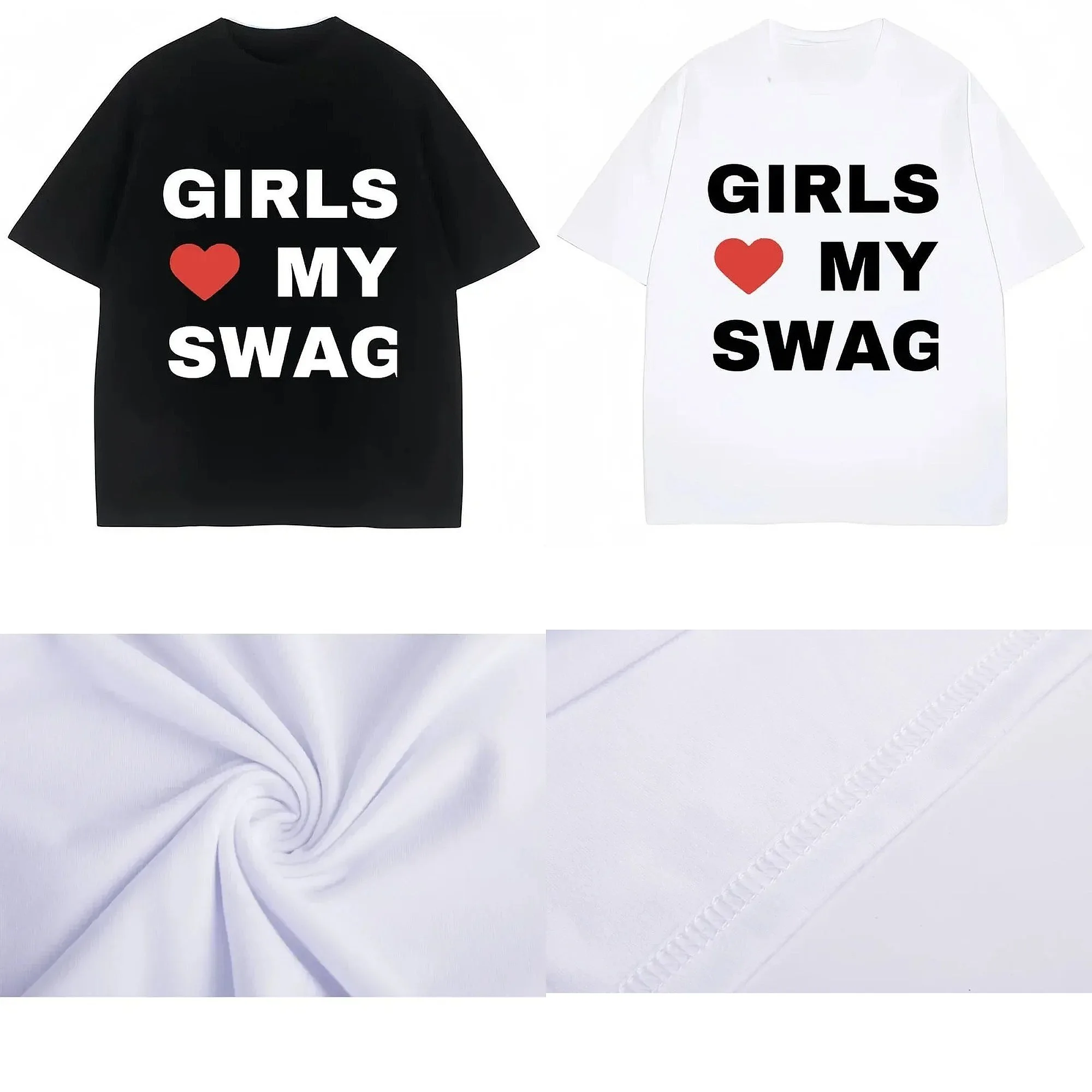 Funny Rapper Chief Keef Girls Love My Swag T Shirt Women Fashion Casual Loose Streetwear Tee
