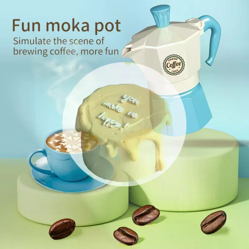 4/5/7Pcs Play House/Outdoor Kitchen DIY Afternoon Tea Game Toy  Pretend Play Simulation Coffee Set Tableware For Children Gift