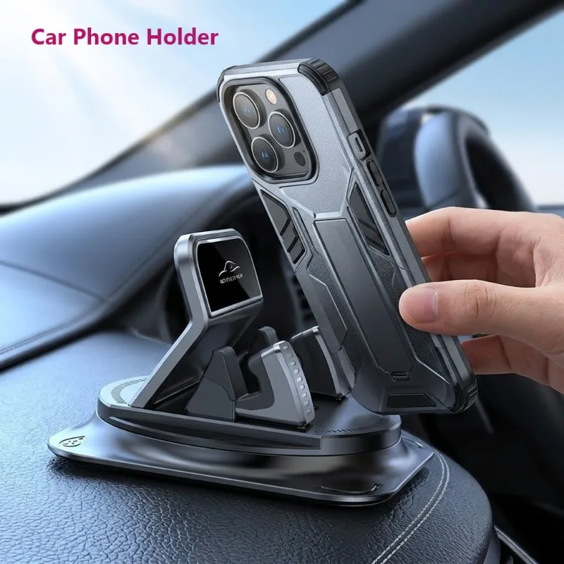 Universal Car Phone Mount Anti-Slip Pad Dashboard Navigation Holder Support Bracket 360 Degree Rotation Stand Car Accessories