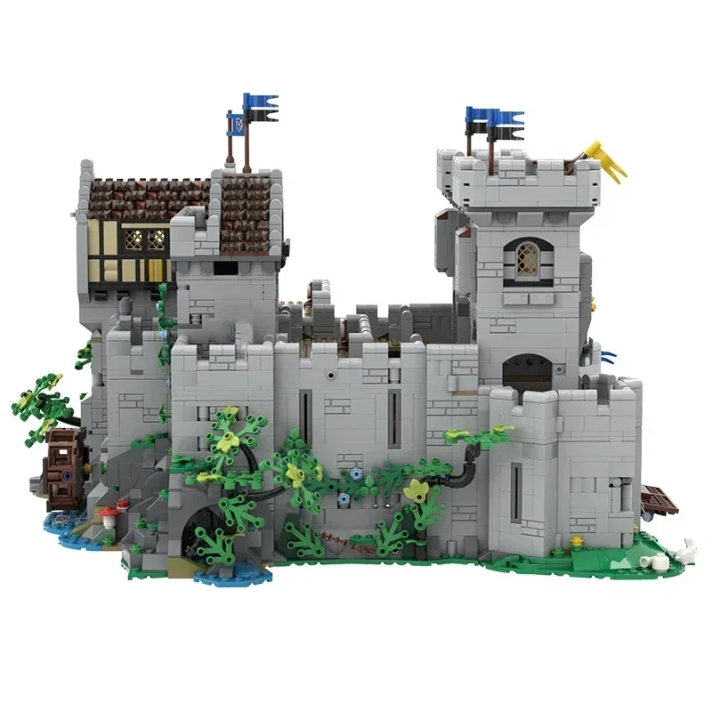 Modelo de fortaleza militar, bloques de construcción Moc, tecnología de Castillo de Caballero, bloques modulares, regalos, juguetes de Navidad, conjuntos DIY de montaje