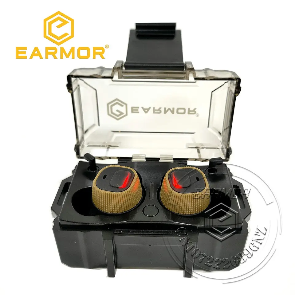 Earmor M20 earplugs electronic anti-noise earplugs noise-cancelling for shooting hearing protection