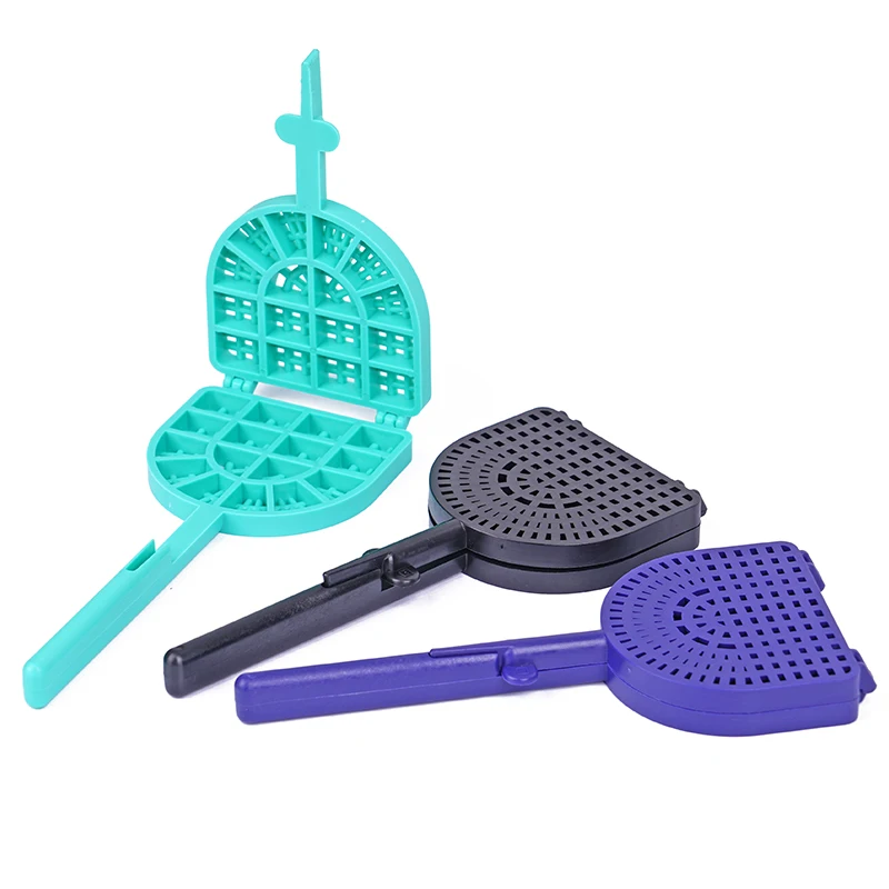 1Pc Dentist Tooth Washing Racket Dental Veneers Materials Denture Wash Tray Cleaning Polishing Plate for Porcelain Teeth