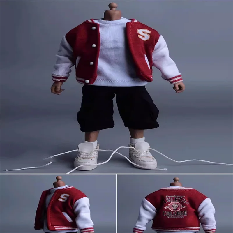 1/12 Street Trend Soldier Doll Clothes Coat Baseball Suit Cardigan Model Akcesoria Pasuje do 6-calowej figurki akcji W magazynie