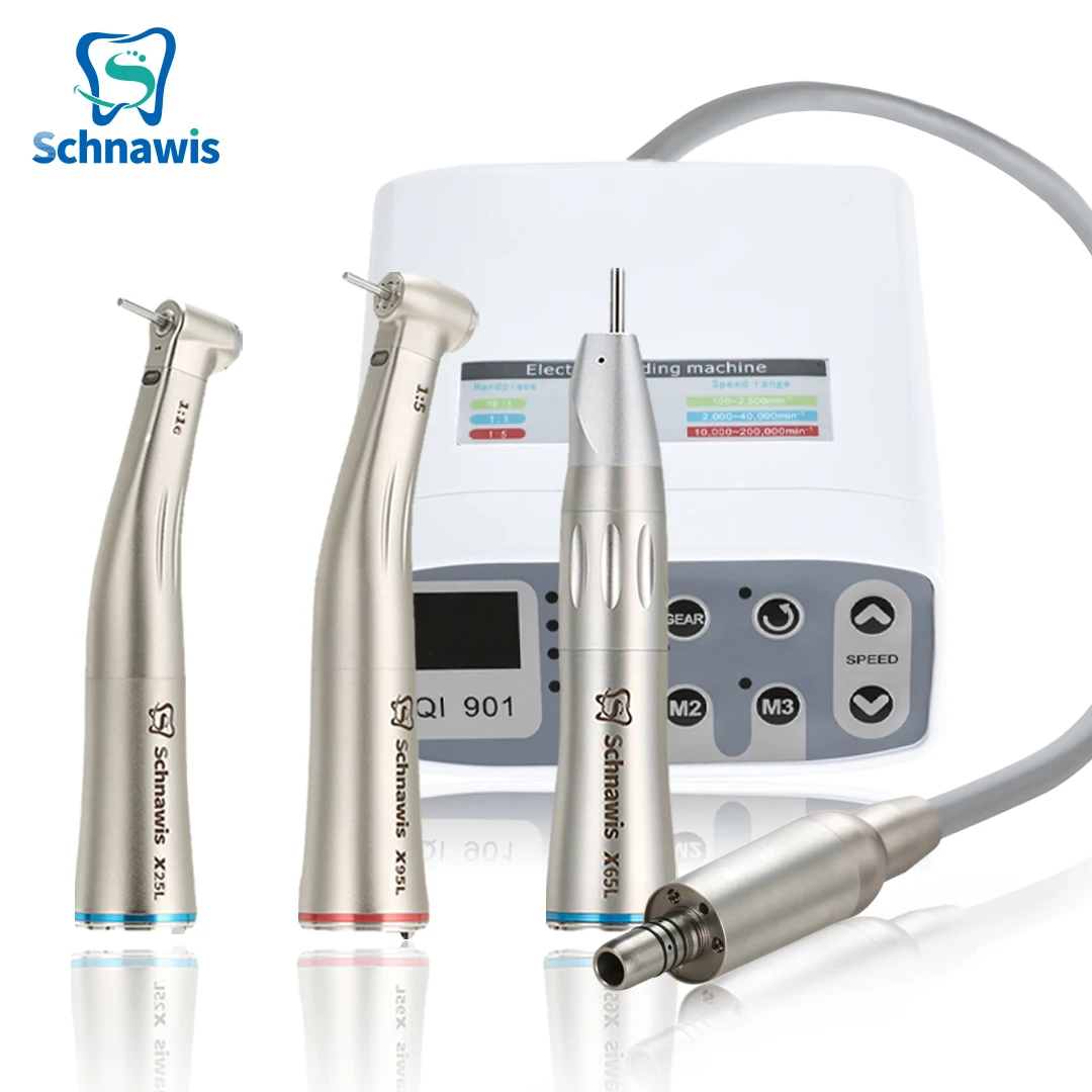 

Dental Brushless LED Micro Motor Water Spray E-type Contra Angle Handpiece Electric Grading Machine Internal Clinical Equipment