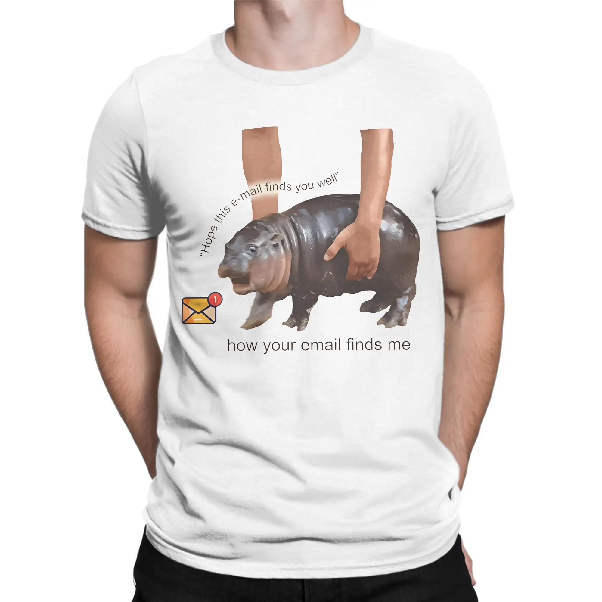 이메일 무 덩 티셔츠 성인용 여름 코튼 티셔츠 하라주쿠 패턴 티셔츠 반팔 웃긴 티셔츠