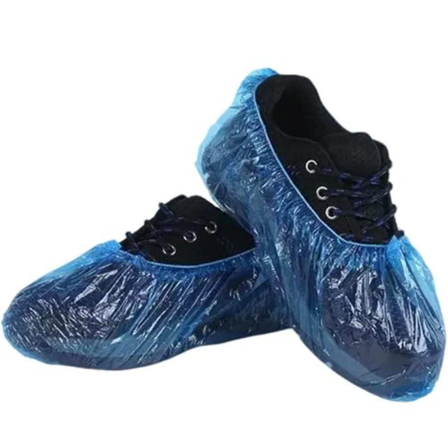 

Shoe Covers Disposable Non Slip - Pack of 200 100 Pairs,Premium Waterproof Shoe Booties for Indoors and Outdoors, Fits Up to Me
