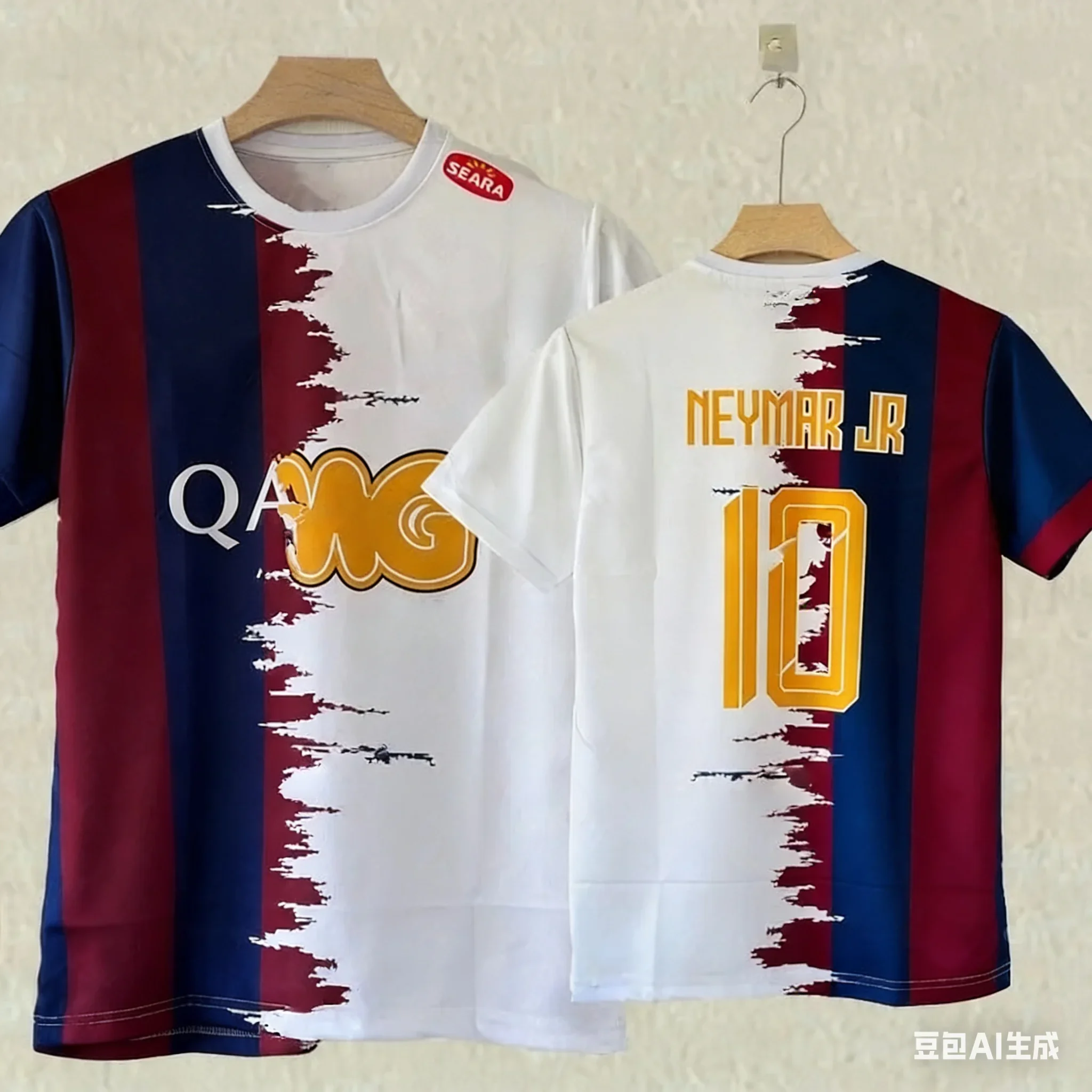 2026 De Santos a Camp Nou: Mixto Legado de Neymar # 10 Nuevas Camisetas Coleccionables con Estampado 3D, Artículos de Colección Vintage para Adultos y Niños