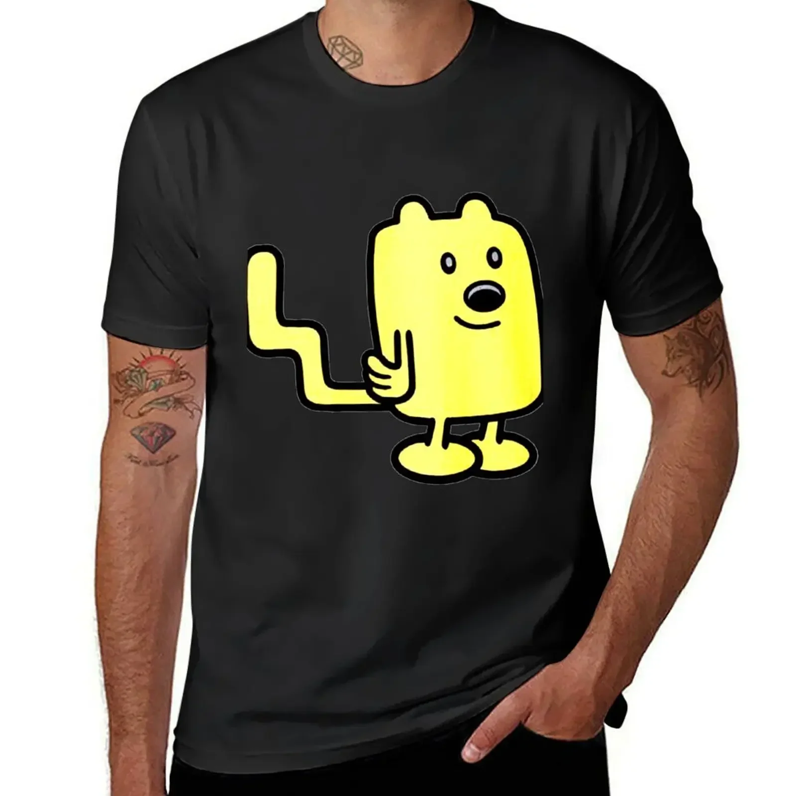 Wow Wow Wubbzy T-Shirt vintage boys animal print vintage clothes fruit of the loom mens t shirts oversized t shirt men clothing.