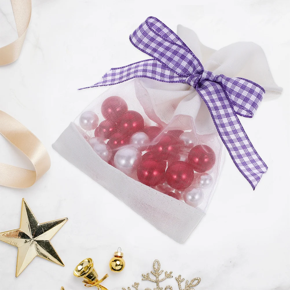 

20Pcs Lavender Sachet Bags Empty Small Organza Drawstring Bags for Dried Lavender Aromatic Closet Freshener Party Favor