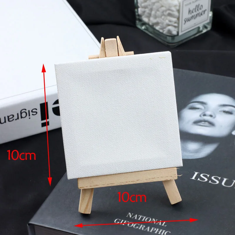 2PCS Canvases To Paint Minis Canvas for Big Painting Stretched Canvas for Painting Blank White Canvas Sandpieces To Paint