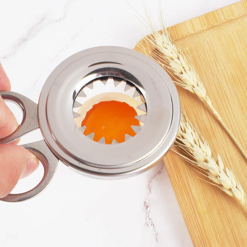 Egg Cutter Stainless Steel Boiled Egg Shell Topper Cutter Snipper Opener Kitchen Gadget Convenient Necessary Home Egg Tool