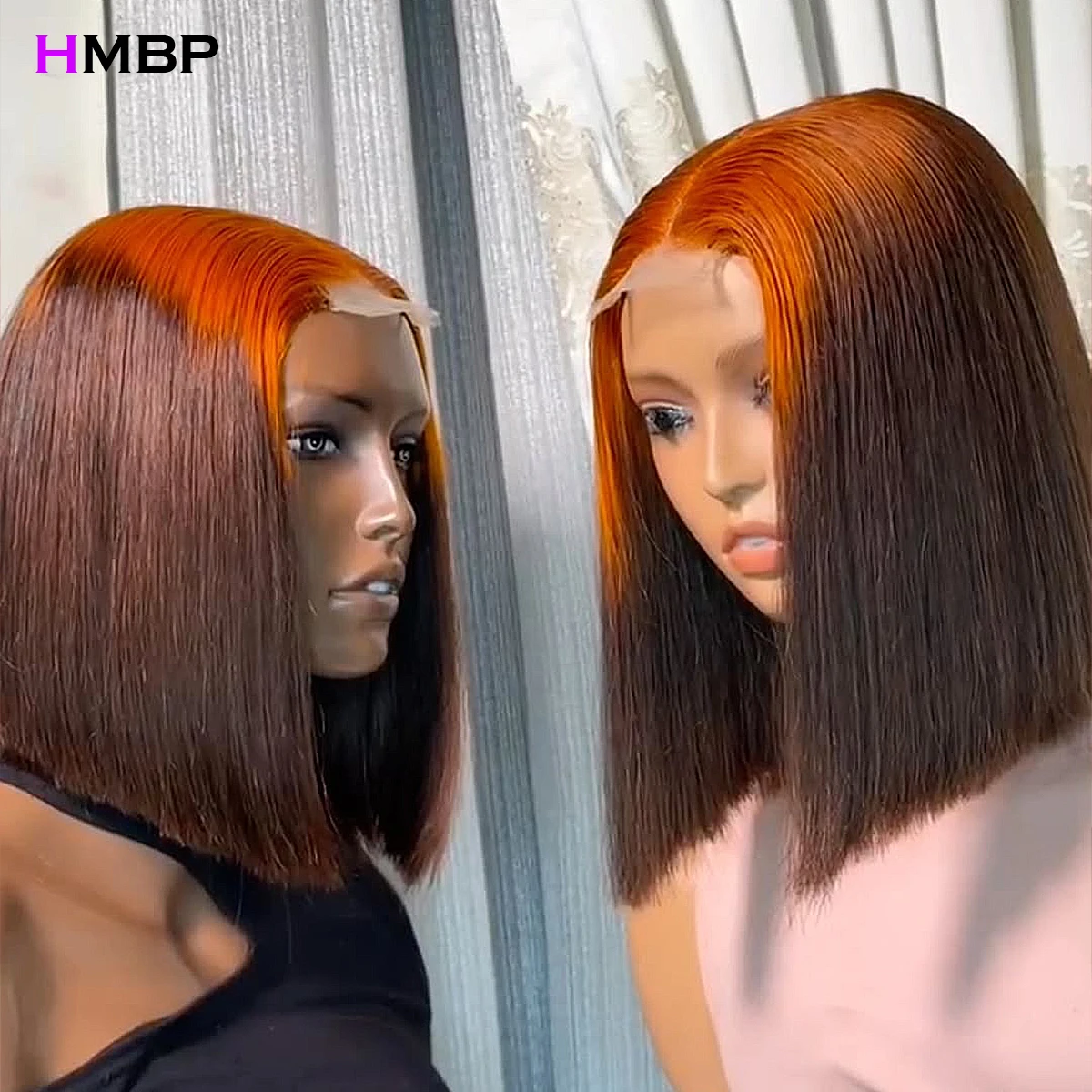 Vietnamese Super Double Drawn 350 Density Human Hair Hd Lace Frontal Wigs Bone Straight 13x6 Bob Wig Lace Front Human Hair Wigs image 2