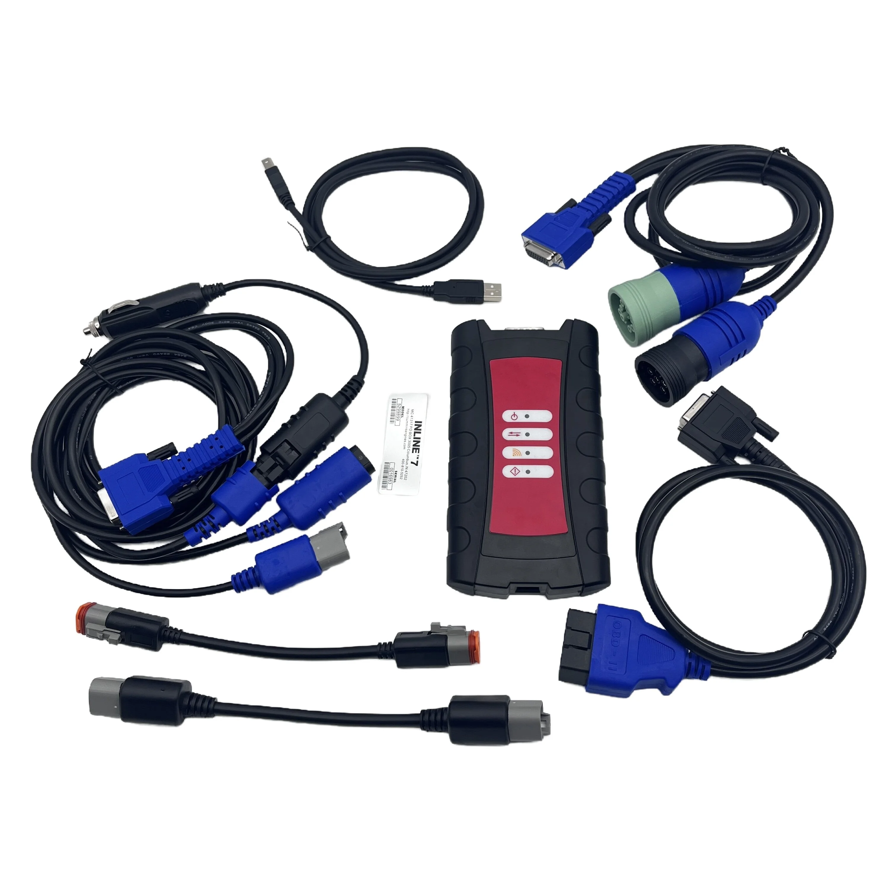 V8.7 INLINE 7 Data Link Adapter Scanner with Full 8 cable Cummins INLINE 7 Engine Code Reader Obd2 Diagnostic Tool Heavy Duty