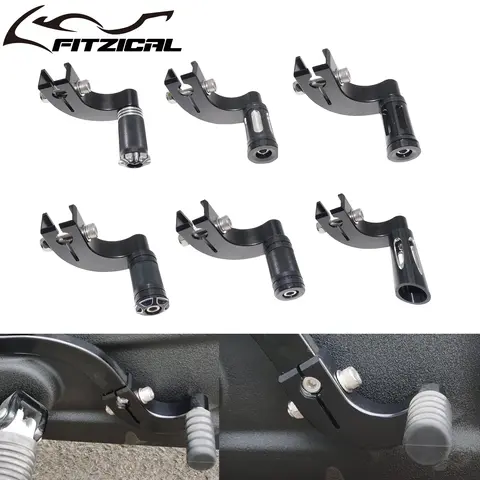 오토바이 발가락 기어 시프터 리어 기어 레버 힐 시프트 레버 시프터 페그 Harley Softail Street Bob 브레이크 아웃 로우 라이더 18-Up