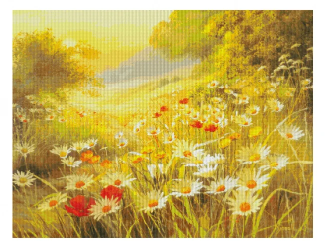 

Полевое лето полевой цветок счет 14CT без печати высшего качества наборы для вышивки крестом искусство вышивки DIY рукоделие ручной работы домашний декор