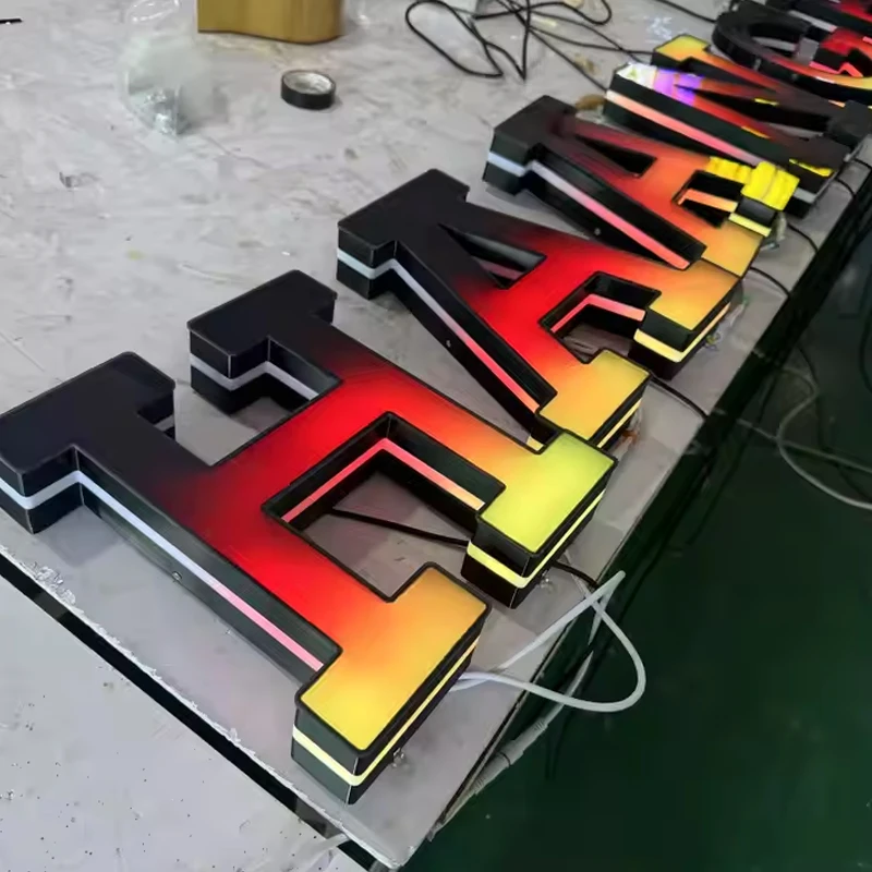 

Изготовленный на заказ настенный RGB-диод с динамическими эффектами и 3D-алфавитом Storefront Светоизлучающий диод с логотипом