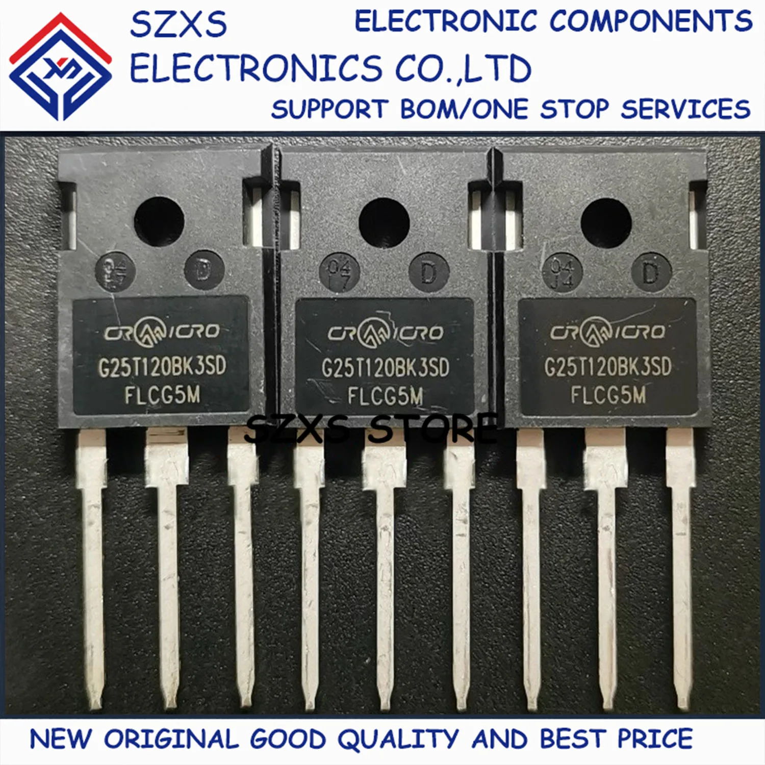 

New Original 10Pcs CRG25T120BK3SD G25T120BK3SD CRG25T120BK3S TO-247 1200V 25A Powerful IGBT Transistor In Stock Good Quality