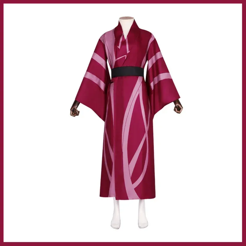 أزياء أنيمي شينازوجاوا سانيمي التأثيرية رداء حمام كيمونو أحمر ياباني رداء شعر مستعار للبالغين رجل وامرأة بدلة الهالوين والكريسماس if;3