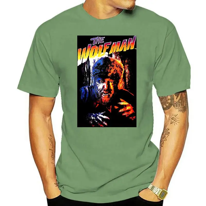 Authentic UNIVERSAL MONSTERS New Wolfman Lon Chaney T-Shirt S-3XL NEW 3D Men Hot Cheap Short Sleeve Male T Shirt Top Tee