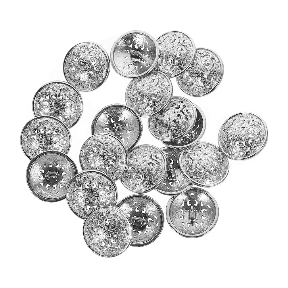

30pcs Palace Style Metal Buttons Hollow Design Durable Alloy Women Suit Coats DIY Craft Supplies Sewing Accessories