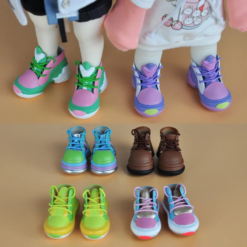 30cm Doll Shoes Kids DIY Suitable for 1/6 doll Accessories Shoes Green sneakers Casual Shoes Doll Decors Girl Collection Toys