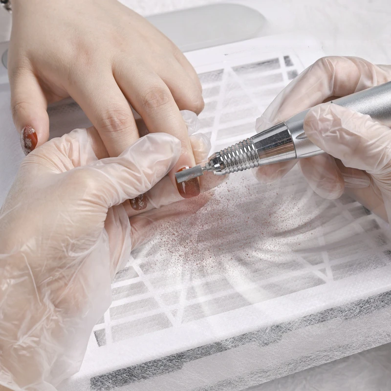 100pcs Disposable Nail Dust Collector Filter Paper Non-Woven High Efficiency Filter for Nail Vacuum Machine Salon & Home Use